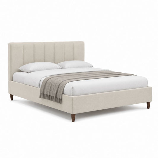 Polsterbett Doppelbett Beige Polyester Rechteckig Liegefläche 160 x 200 cm
